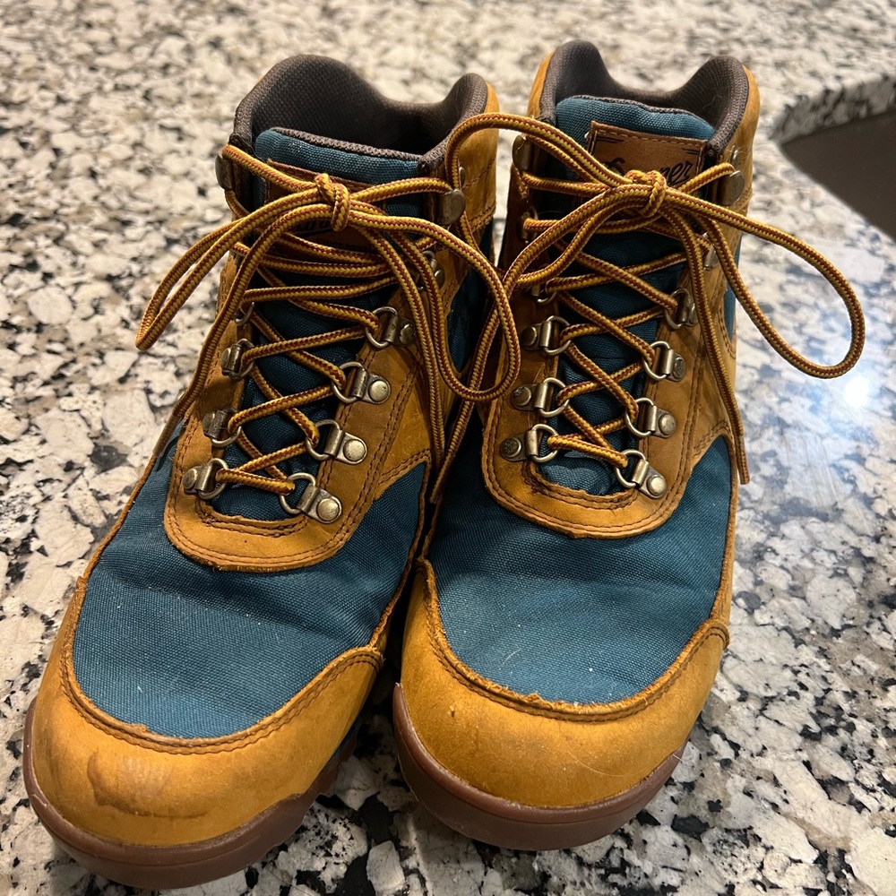 Danner Brown and Blue Lace Up Boots